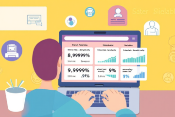 Infografía sobre cómo encontrar las mejores tasas de préstamo personal online.