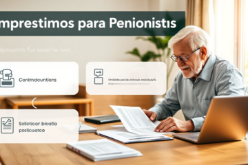 Imagen que ilustra el proceso de empréstimos para pensionistas con paso a paso.