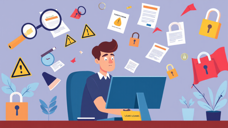 Imagen que ilustra consejos para evitar fraudes en préstamos online.