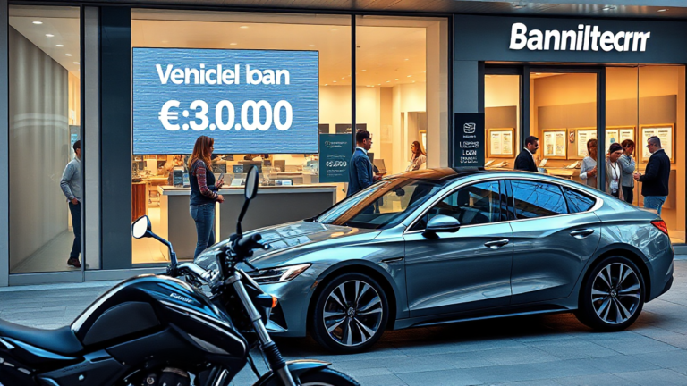 Imagen que representa el Préstamo Vehicular de Bankinter, destacando la facilidad y rapidez en la financiación de vehículos.