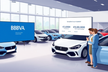 Imagen representativa del Préstamo Vehículo de BBVA para financiar coches nuevos y ecológicos.
