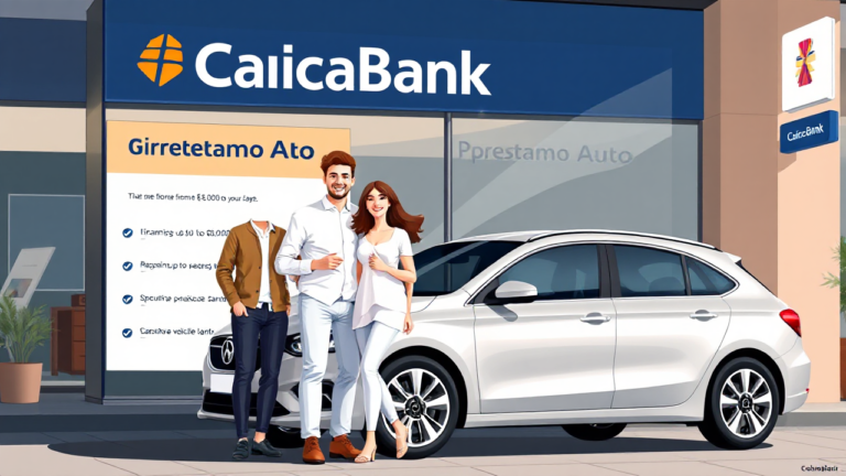 Imagen de un automóvil representando el Préstamo Vehicular de CaixaBank