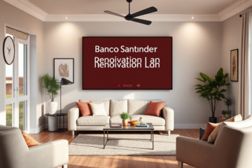 Préstamo Banco Santander para reformar tu hogar.