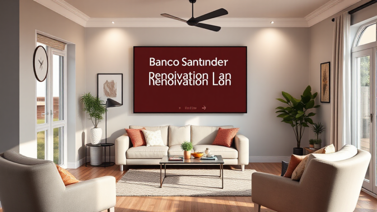 Préstamo Banco Santander para reformar tu hogar.