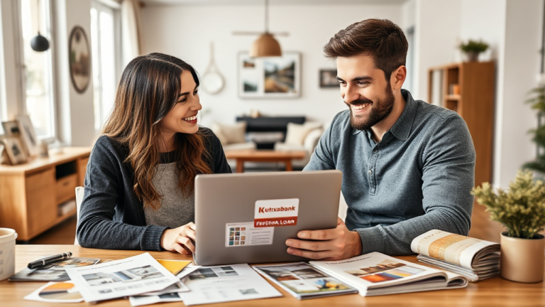 Imagen representativa del Préstamo Personal de Kutxabank con información sobre financiamiento rápido y sencillo.