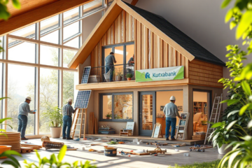 Préstamo para reformas de Kutxabank que mejora la eficiencia energética en el hogar.