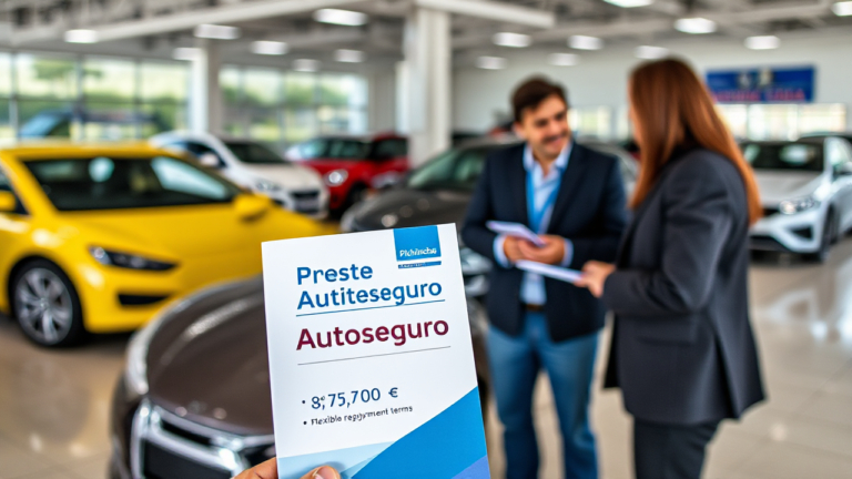 Préstamo vehicular de Banco Pichincha para financiar la compra de un automóvil.