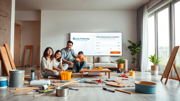 Préstamo del Banco Pichincha para financiar reformas del hogar