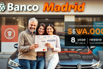 Préstamo de vehículo de Banco Madrid para financiar la compra de automóviles.