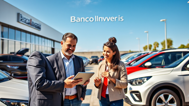 Préstamo para vehículos ofrecido por Banco Inversis para facilitar la compra de automóviles nuevos o usados.