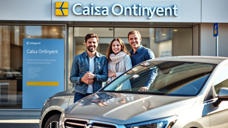Imagen informativa sobre el Préstamo de Vehículo de Banco Caixa Ontinyent para la compra de un coche.