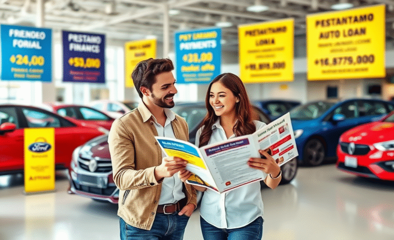 Imagen que ilustra el concepto de préstamo automotriz con plazo ampliado y beneficios para los compradores de vehículos.