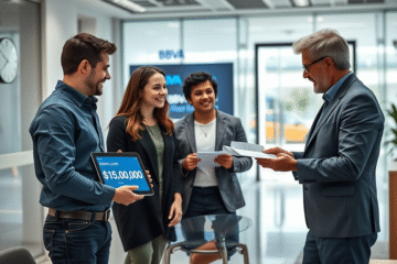 Imagen representativa del Préstamo Personal BBVA, destacando su rapidez y facilidad de solicitud.