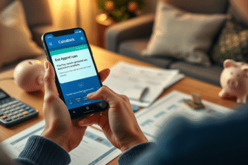 Imagen de un cliente satisfecho utilizando el Préstamo Personal de CaixaBank para resolver imprevistos financieros.