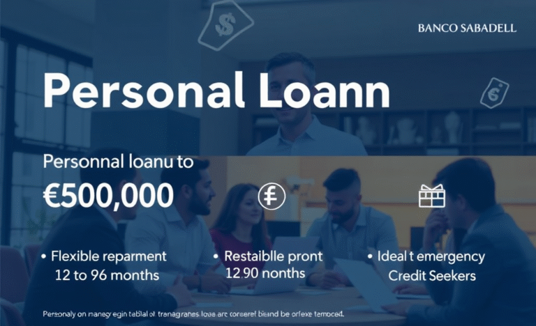Imagen representativa del Préstamo Personal del Banco Sabadell, ideal para quienes buscan un crédito emergente.